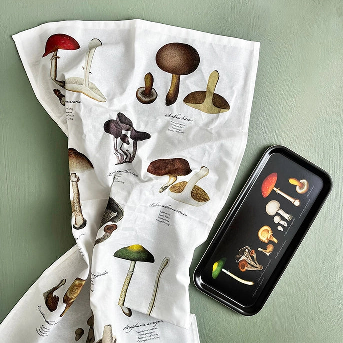 Danish Tea Towel - Mushrooms