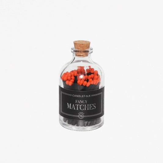 Apothecary Matches - Black & Orange