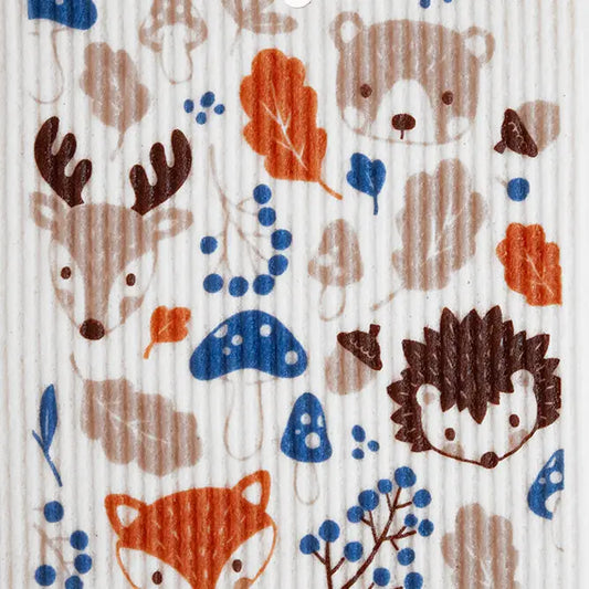 Swedish Dishcloth - Woodland Animals