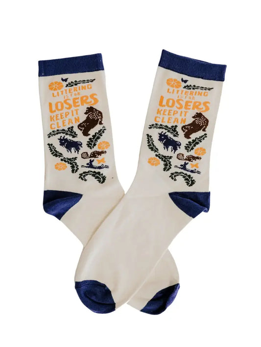 Littering is For Losers Unisex Socks