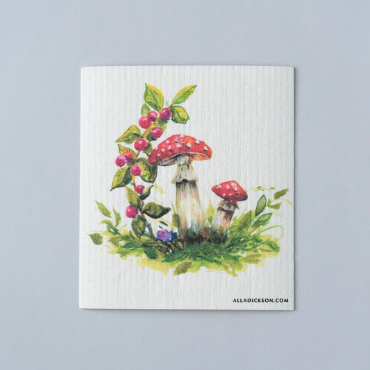 Swedish Dishcloth - Mushroom