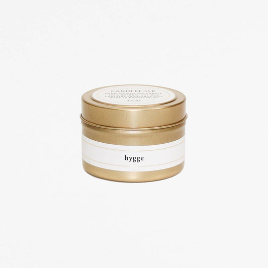 Gold Travel 4oz Candle - Hygge