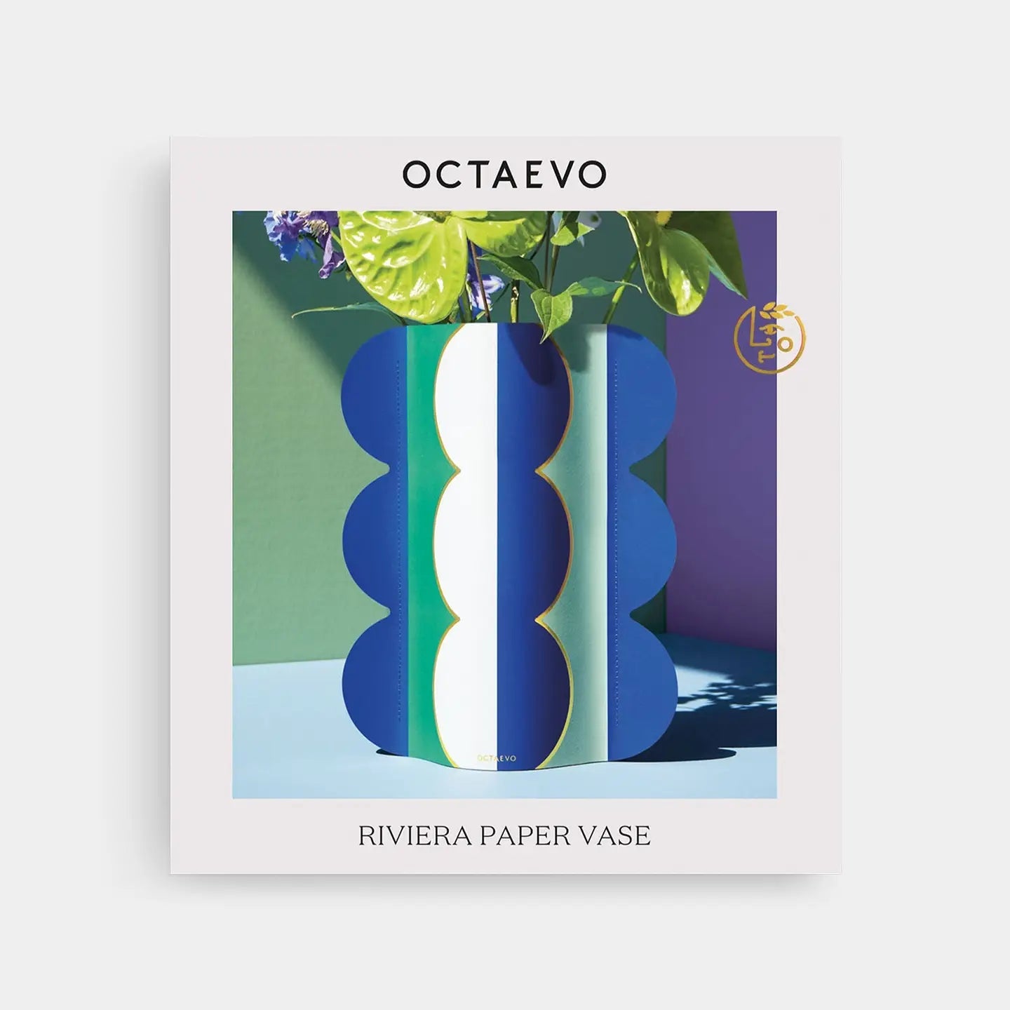 Octaevo Riviera Wave Paper Vase