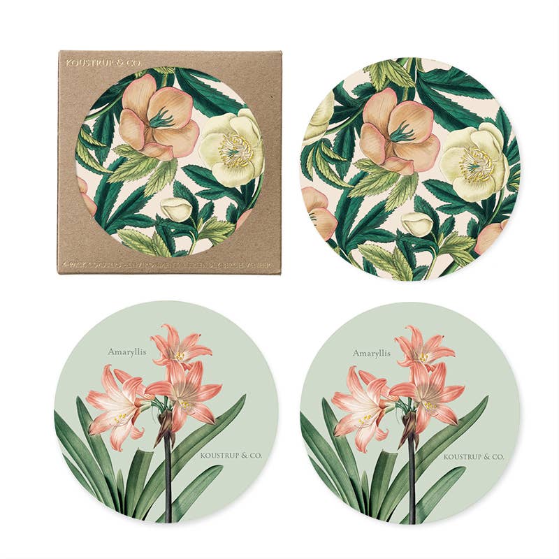 Coasters - Helleborus Set of 4