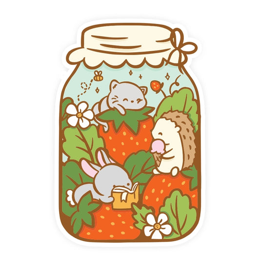 Jar of Summer Vinyl Sticker