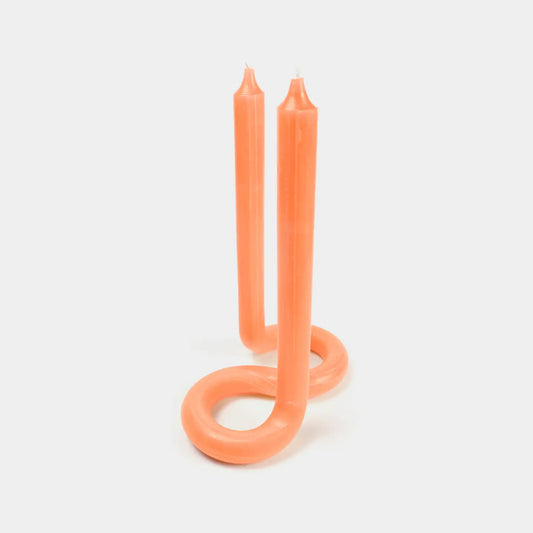 Twist Candle Sticks By Lex Pott - Orange