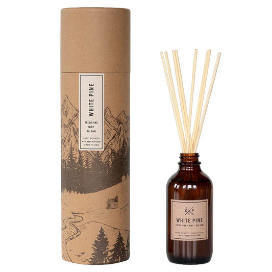 4oz Balsam + Feather Reed Diffuser - White Pine