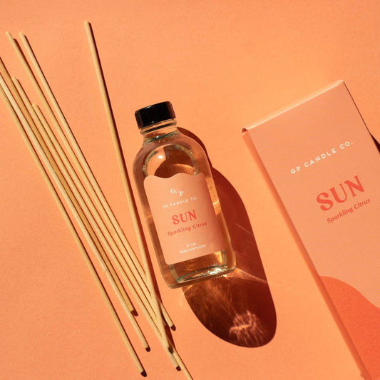 4oz Hue Reed Diffuser - Sun (Sparkling Citrus)