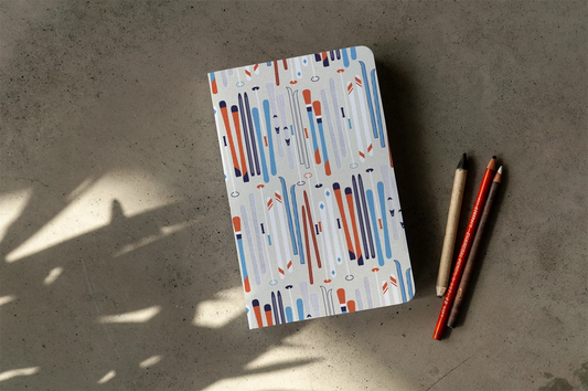 Skis Classic Layflat Notebook