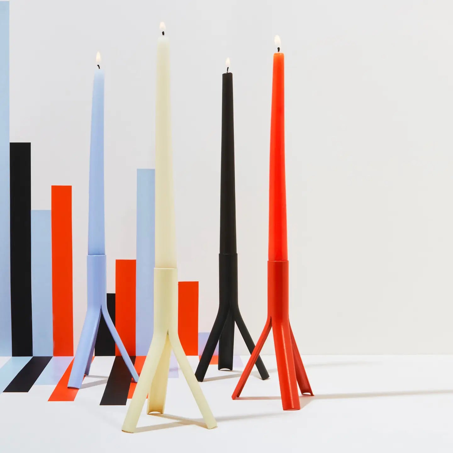 Taper Candles 4 Pack - Black