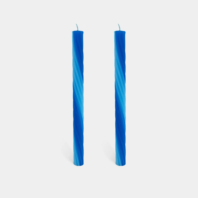 Rope Candle Sticks By Lex Pott - Blue (2 Pack)