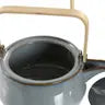 Porcelain Bamboo Teapot - Grey