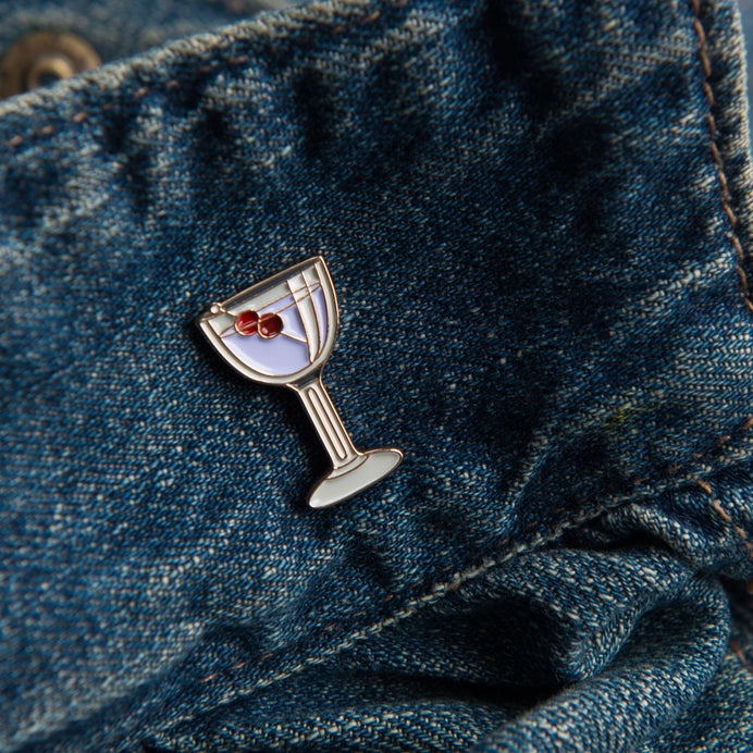 Aviation Cocktail Pin