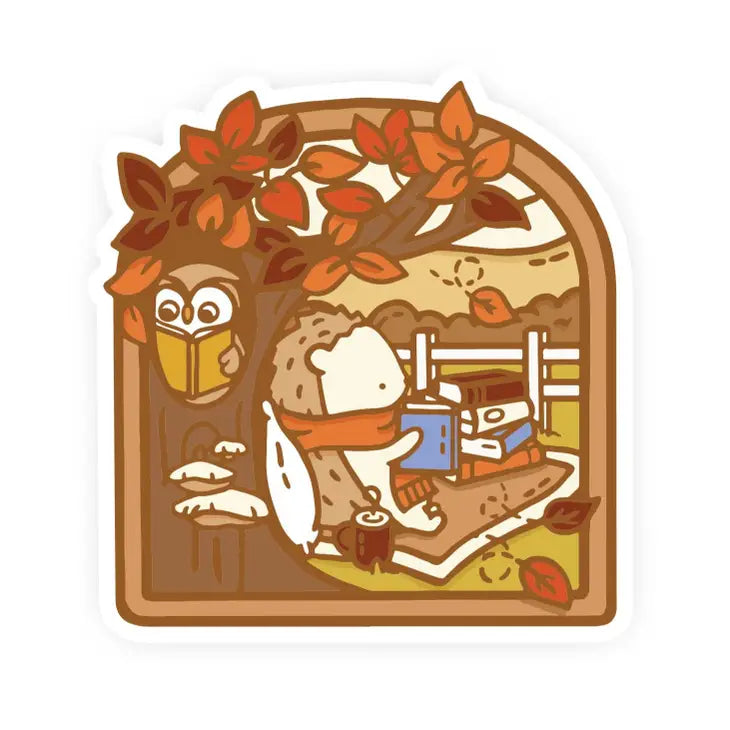 Reading Nooks Autumn Vinyl Sticker