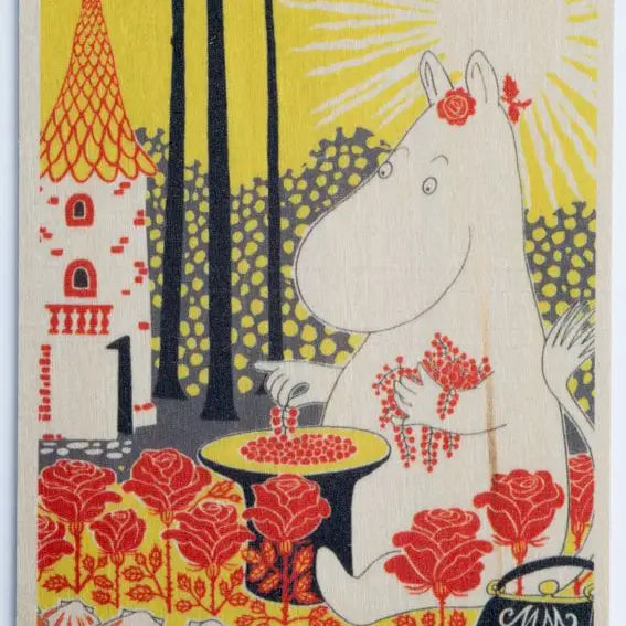 Wooden Postcard - Moominmamma Berries