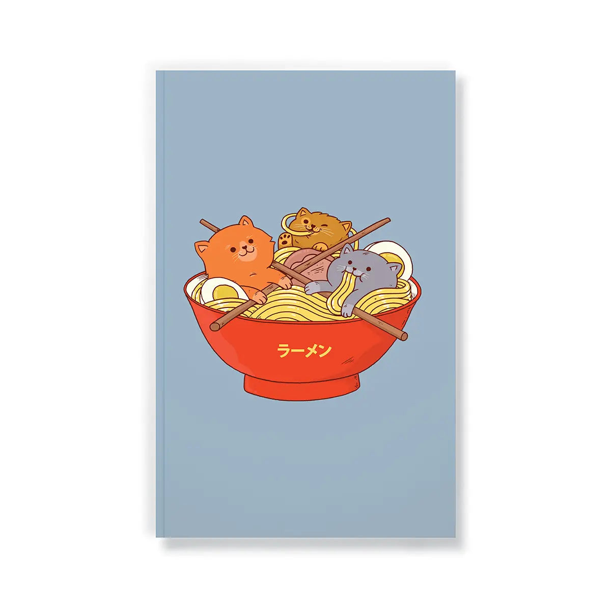 Ramen and Cats Layflat Notebook