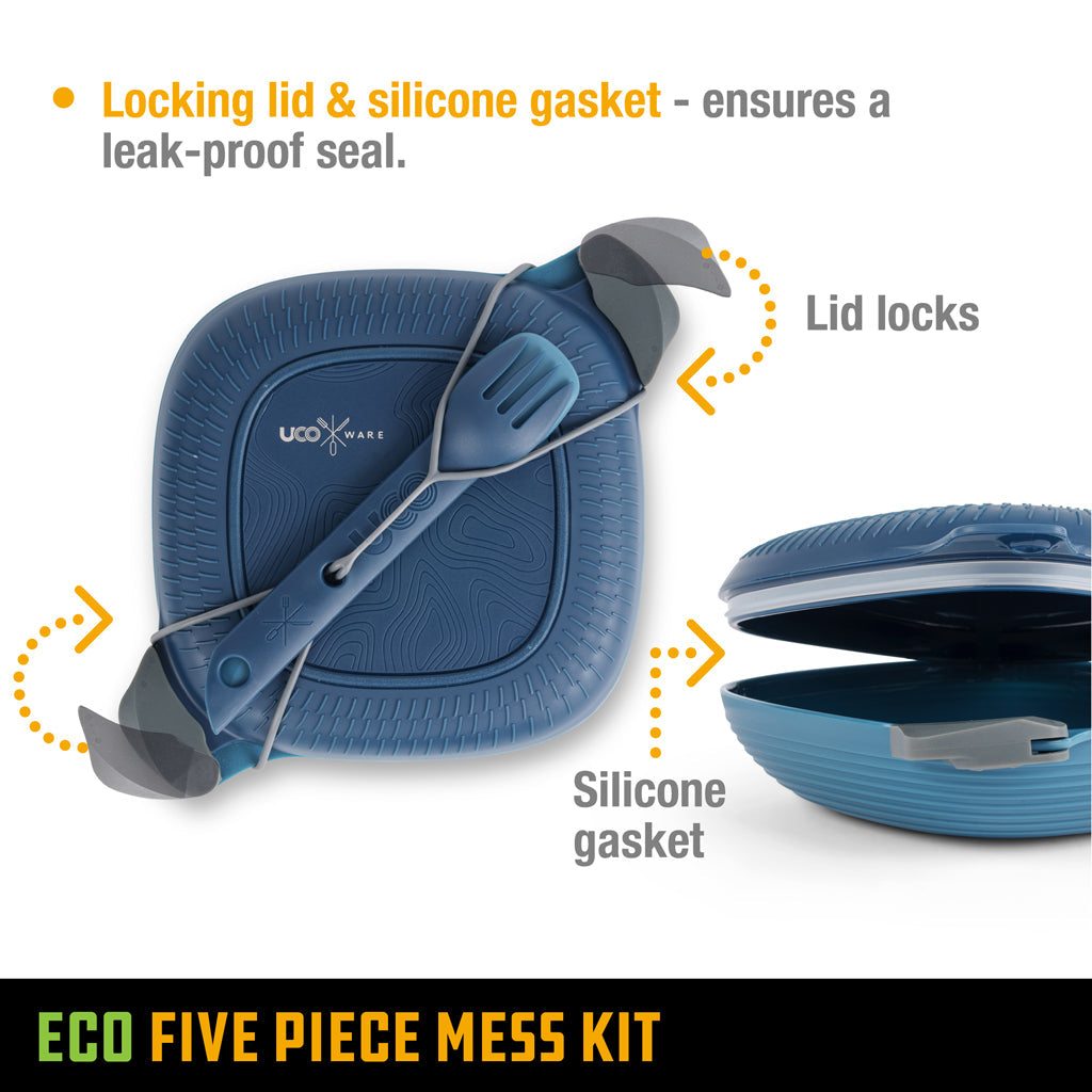 Eco 5-Piece Mess Kit - Ocean Blue