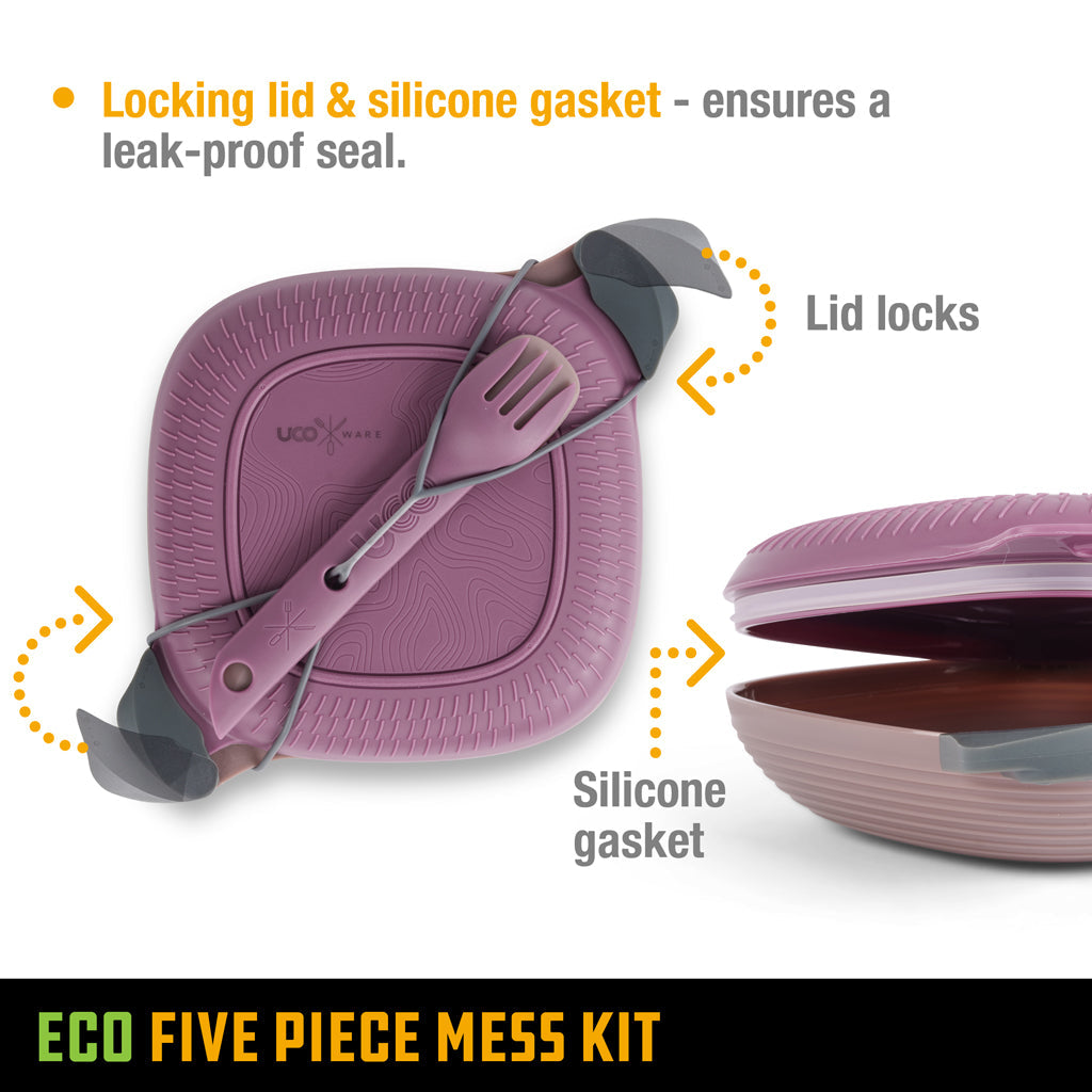 Eco 5-Piece Mess Kit - Plum Purple