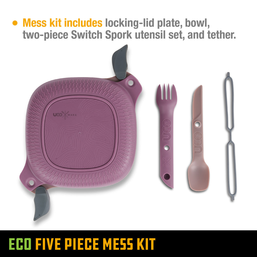 Eco 5-Piece Mess Kit - Plum Purple