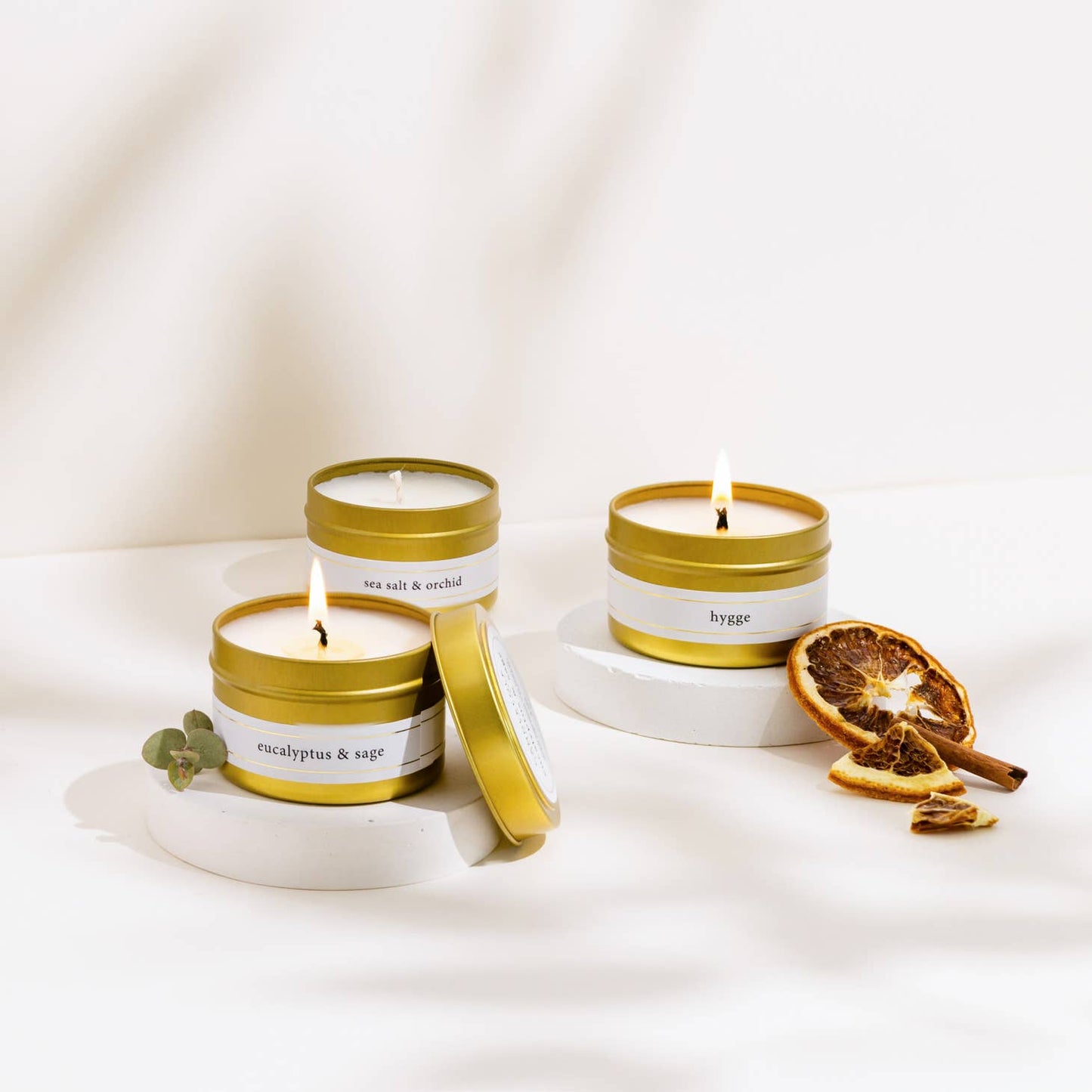 Gold Travel 4oz Candle - Hygge