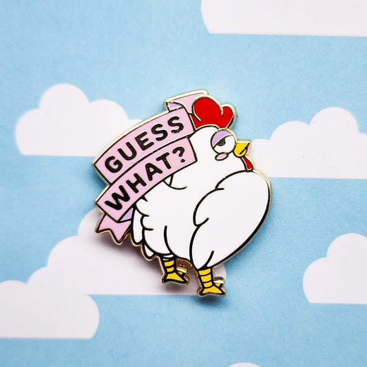 Chicken Butt Enamel Pin