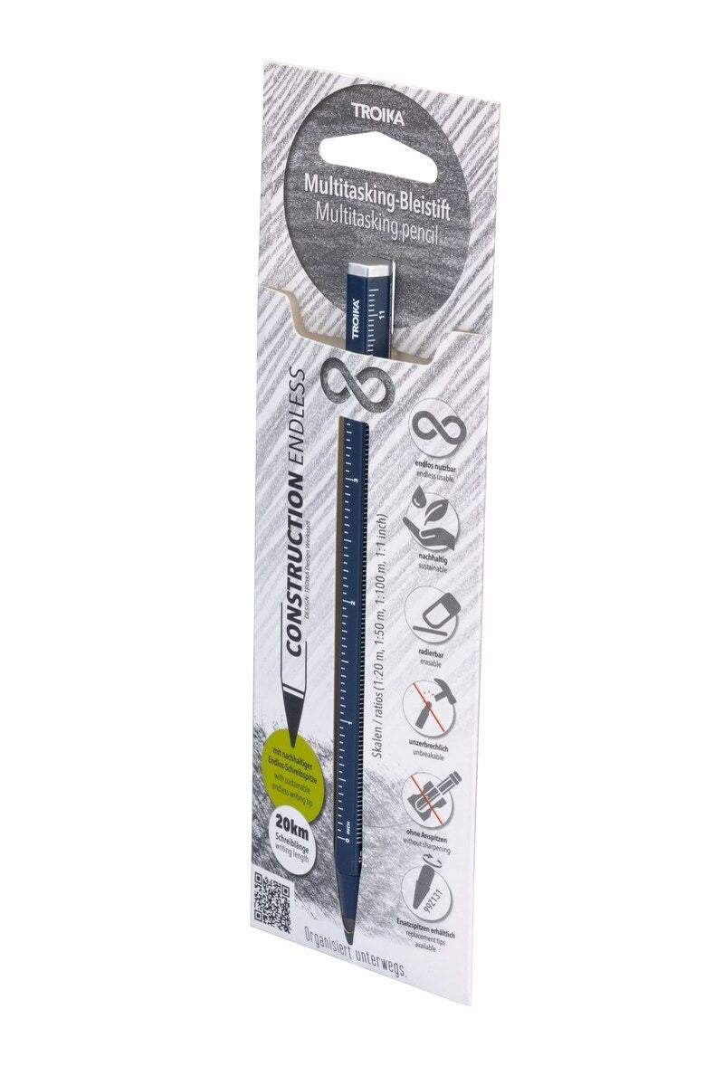 Troika Multi-Tasking Construction Endless Pencil 12.5 Miles - Black