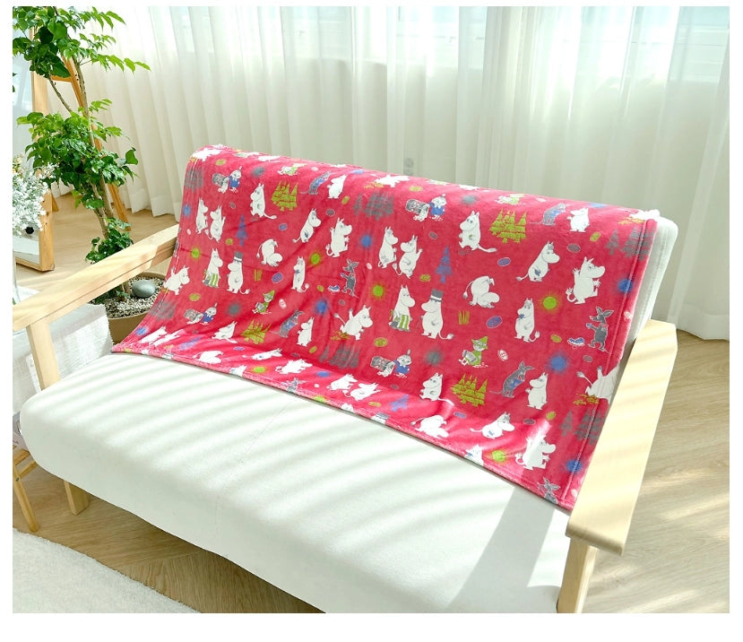 Moomin Pattern Warm Cozy Throw Blanket - Birthday
