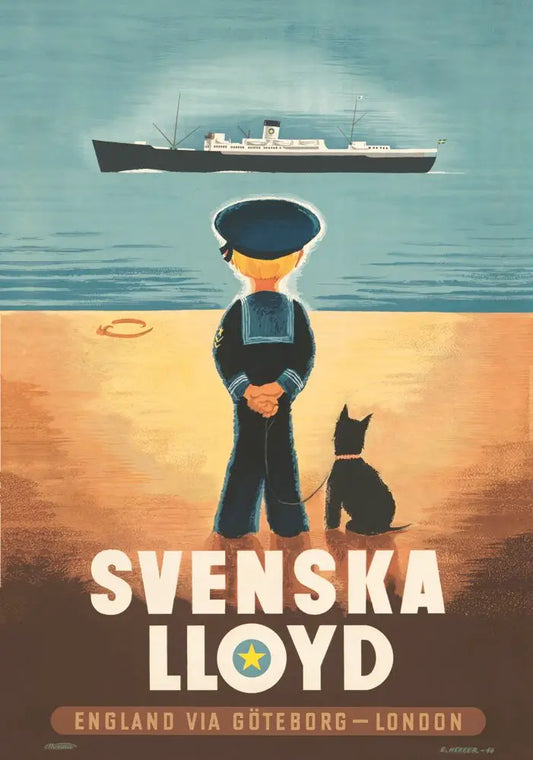 Swedish Lloyd Poster, 70 x 100 cm