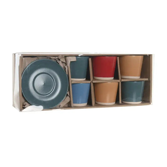 6pc Stoneware Coffee Set