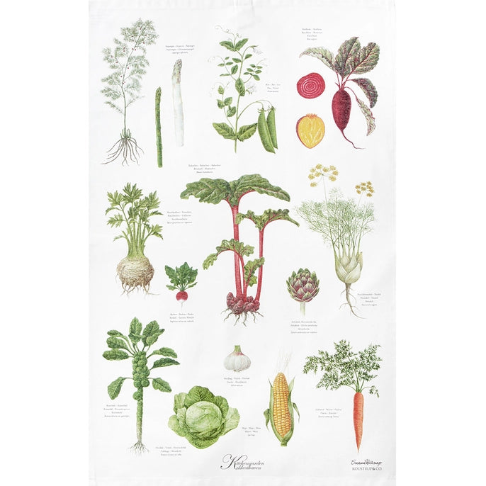 Danish Tea Towel - Kitchen Garden