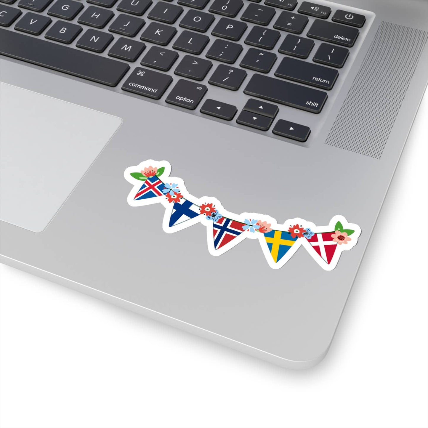 Nordic Flag Midsummer Garland Sticker