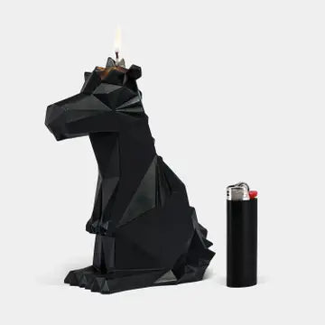 Pyropet Dreki Dragon Skeleton Candle - Black