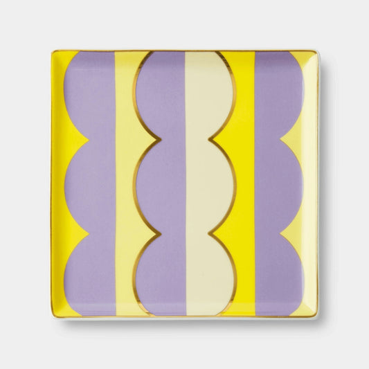 Octaevo Riviera Wave Ceramic Tray - Purple