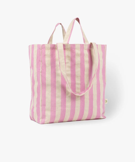 OMOM Original Organic Tote Bag - Striped Pink