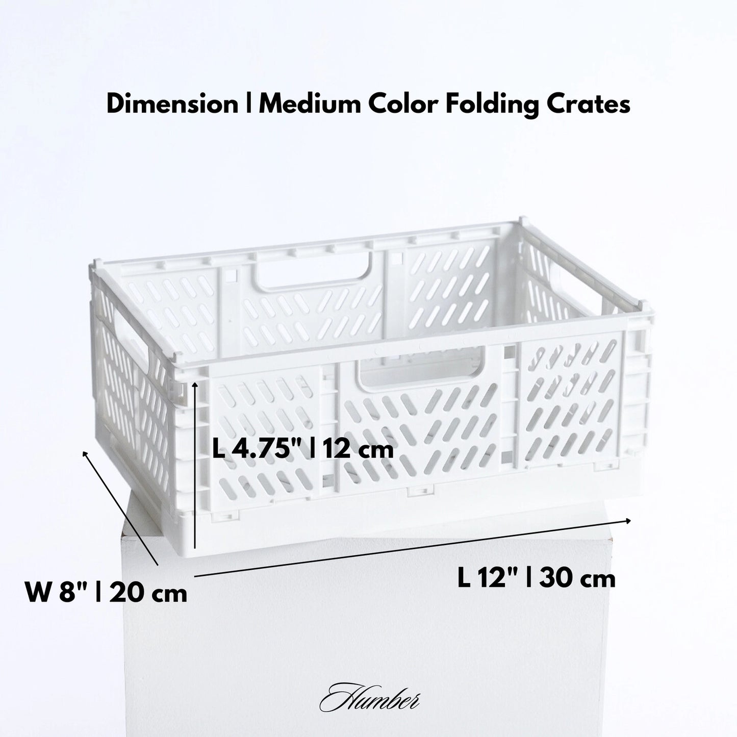 Humber Medium Storage Crate - White