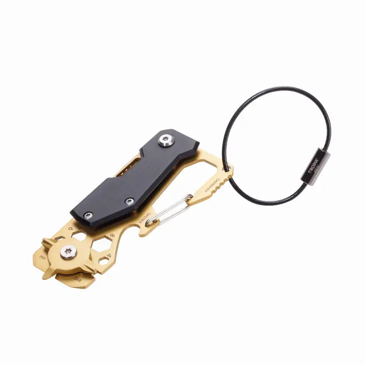 Troika Toolinator Multitool with Wire Loop For Keys - Gold