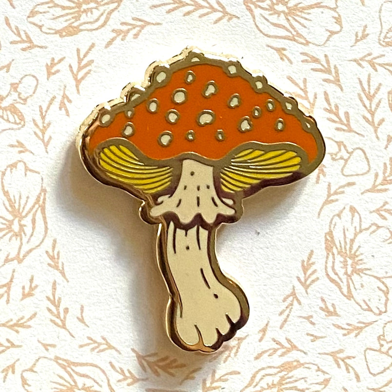 Mushroom Enamel Pin