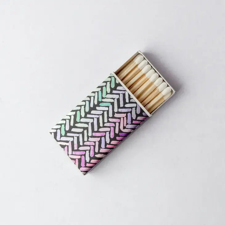 Small Matchbox - Metallic Brush Strokes