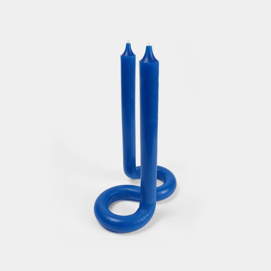 Twist Candle Sticks By Lex Pott - Royal Blue