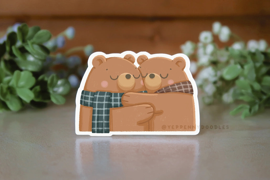Hug Bro Sticker Bear Hug Sticker – Drøm