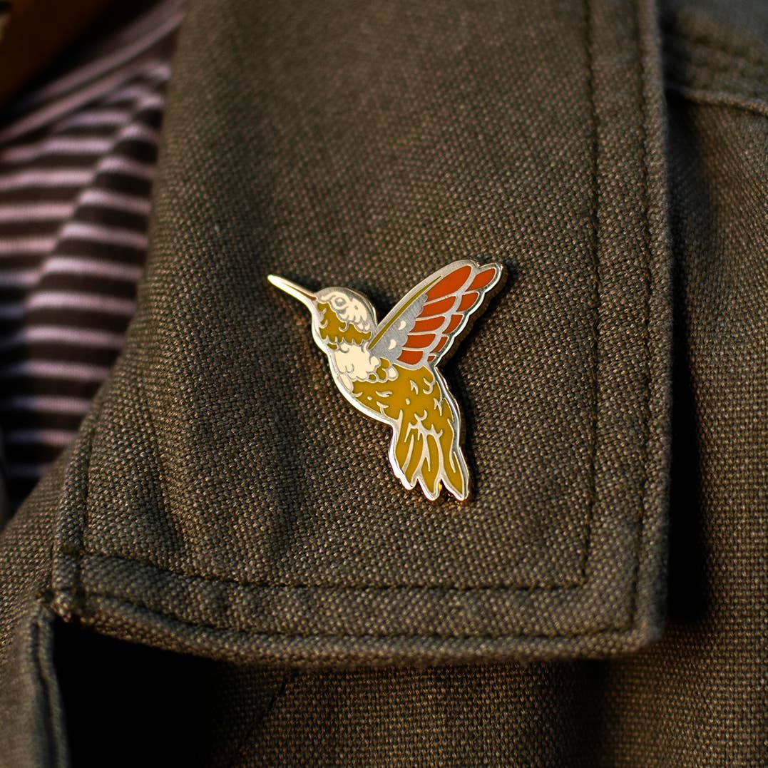 Hummingbird Enamel Pin