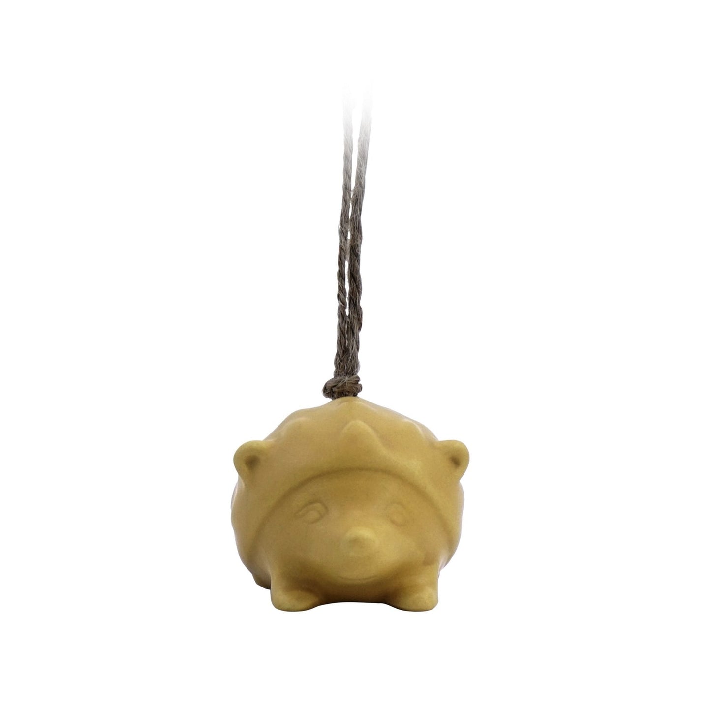 Woodland Folk Hanging Decoration - Yellow Hedgehog