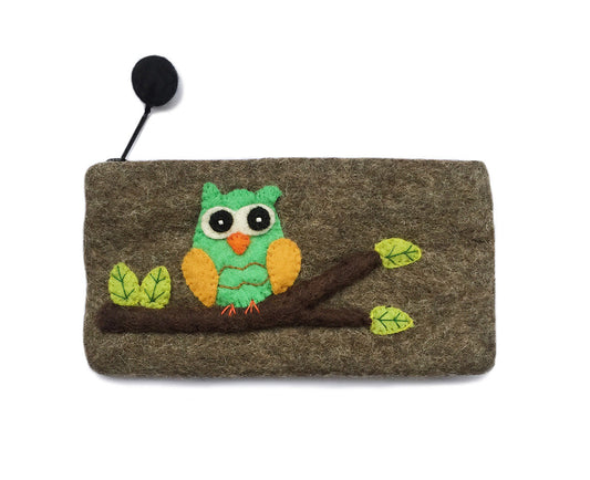 Felt Pencil Case - Owl