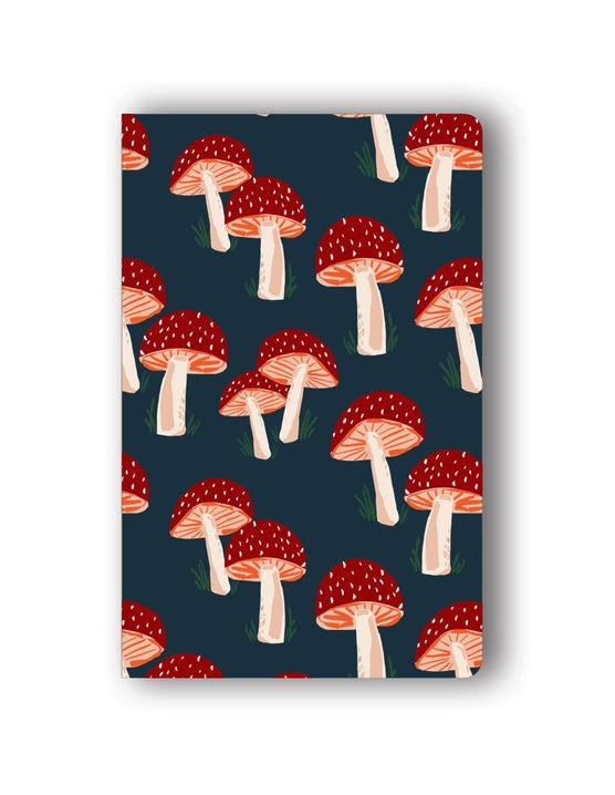 Navy Mushrooms Layflat Notebook