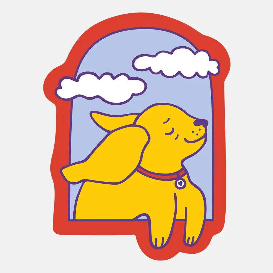 Happy Dog Sticker