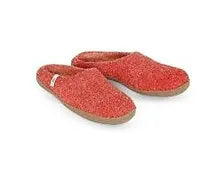 Slippers - Rusty Red w/ Rubber Sole