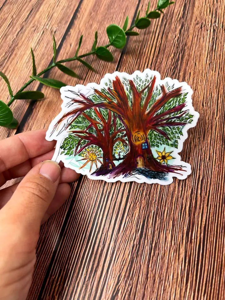 Gnome Home Vinyl Sticker