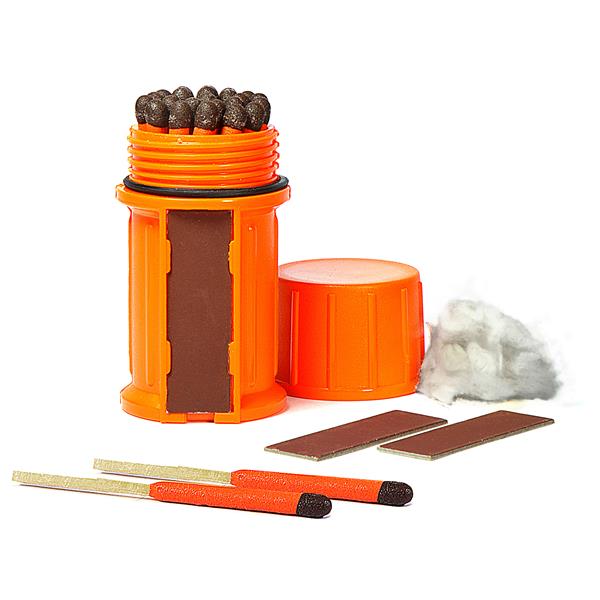 Stormproof Match Container w/25 Matches - Orange