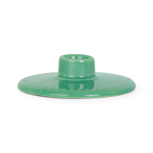 Lyngby Porcelain Rhombe Color Candleholder - Green