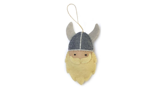 Felt Blond Viking Ornament